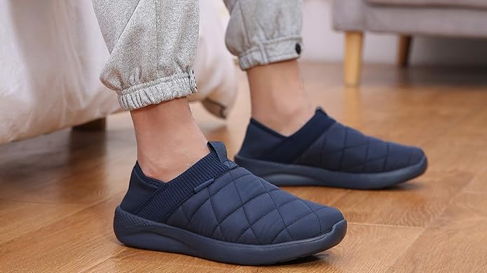 KUBUA Slippers for Men and Womens Indoor House Shoes Plush Slip on Outdoor - Image 7