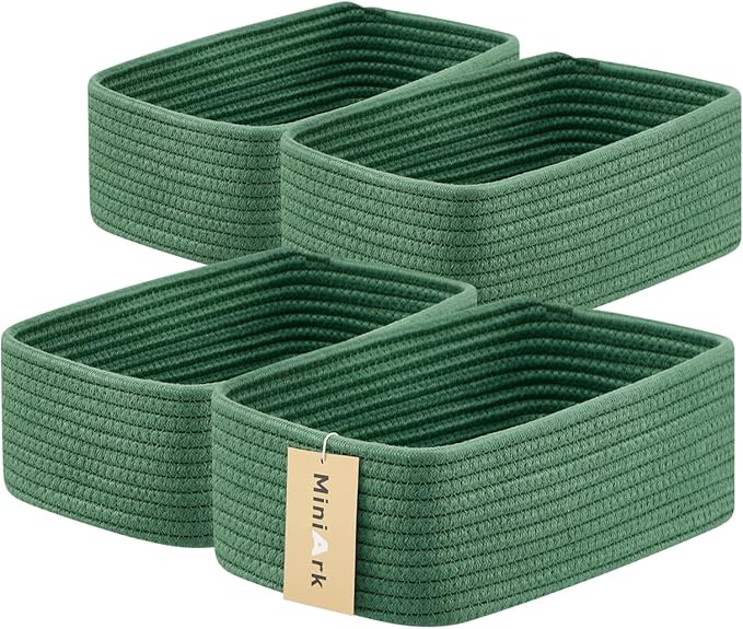 Small Storage Baskets for Organizing | Closet Organizer Bins | Shelf Toy Basket by MiniArkStorageBasketsHome