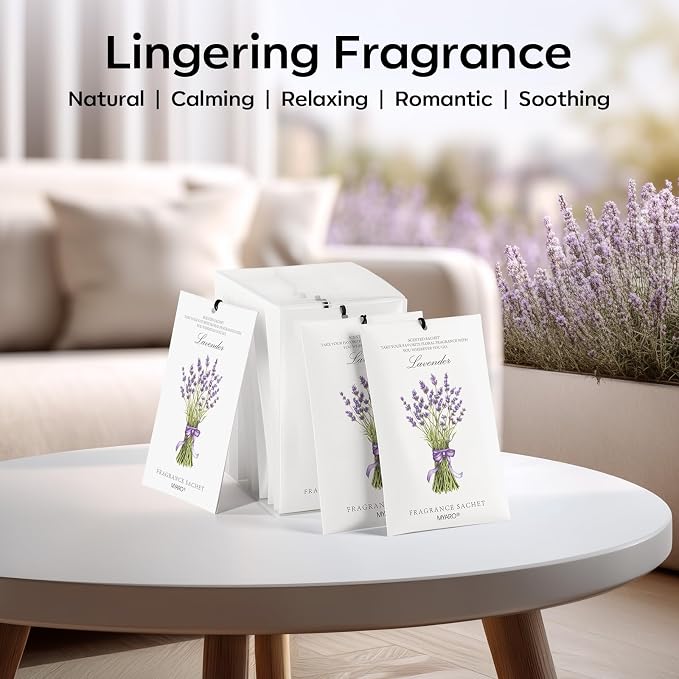 MYARO 12 Packs Lavender Scented Sachets Air Freshener - Image 7