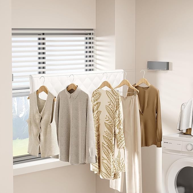 Retractable Clothesline Indoor, Non-Sagging Clothes line retracting Outdoor - Image 3