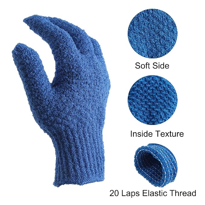 Bath Exfoliating Gloves Scrub - Image 3