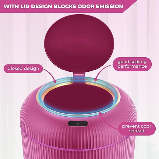 Pukomc Smart Sensor Wastebasket, Convenient and Hygienic Easy to Use, - Image 4