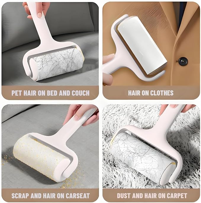 Reusable and Washable Lint Roller, Sticky Pet Hair and Dust Remover 3 Pack - Image 5