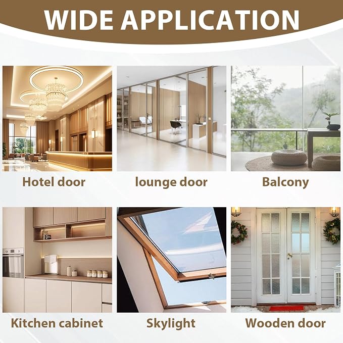 FOURGUN Weather Stripping Door Seal 45 MM * 16.5FT Insulates Soundproofs Perfect - Image 6