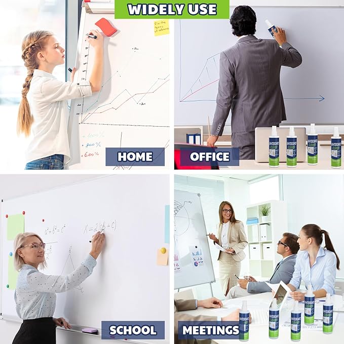 12 Pack Whiteboard Cleaner Spray Bottle 8.5oz Dry Erase Board Surface Cleaner - Image 7