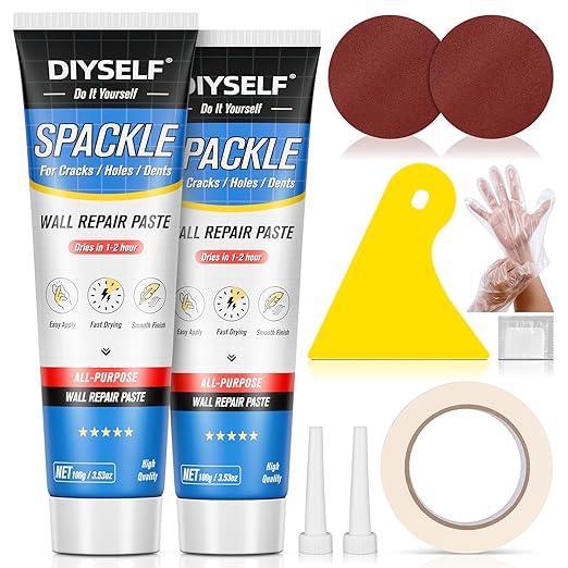 DIYSELF-Drywall-Repair-Kit-Fast-Drying, Wall Mending Agent, 9 Pack Spackle Wall by DIYSELF