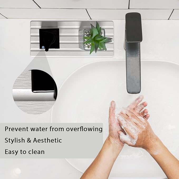 Set of 3 Diatomite Hand Soap Holder, Water Absorbing Stone Tray - Image 2