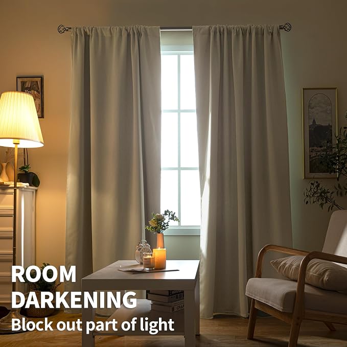 BGment Rod Pocket Blackout Curtains - Image 2