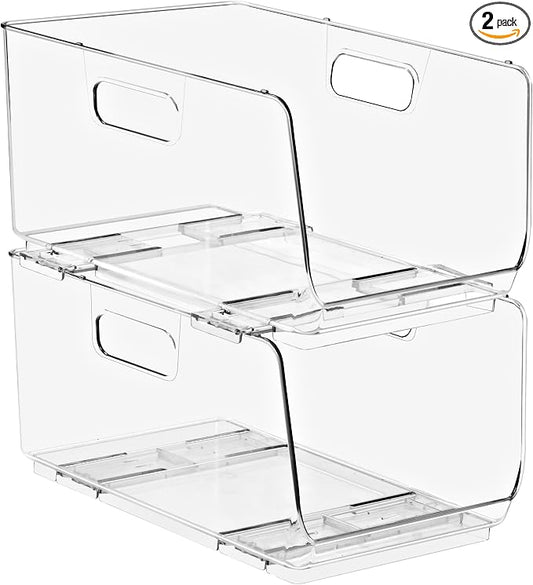 Sorbus Stackable Storage Bins Open Front by Sorbus