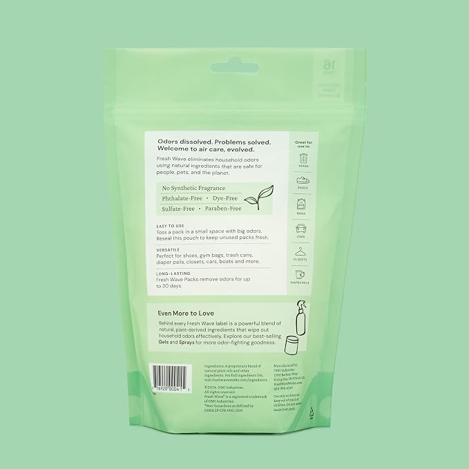 Fresh Wave Odor Eliminating & Deodorizing Packs | Bag of 16 - Image 6