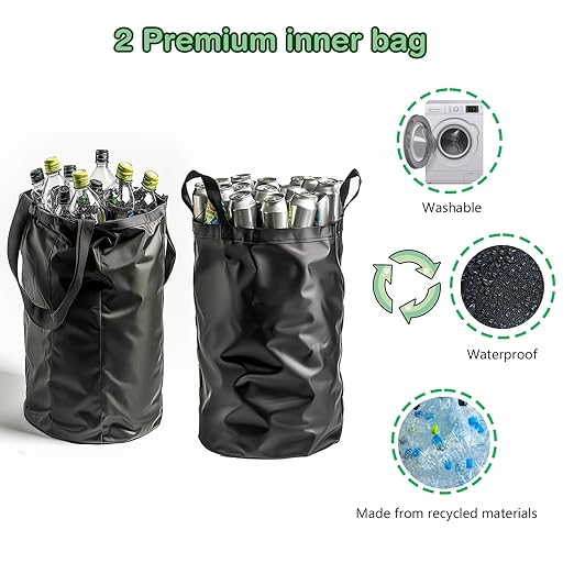 Recycling Bin for Kitchen Indoor Home, Large 26 Gallon 100L Recycle Bin - Image 3
