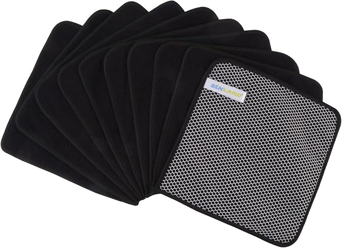SINLAND Microfiber Dish Cloth for Washing Dishes Dish Washing Rags Best Kitchen - Image 7