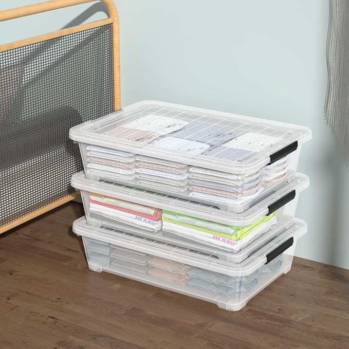 Rosebloom 40 Quart Plastic Under Bed Storage Bins - Image 4