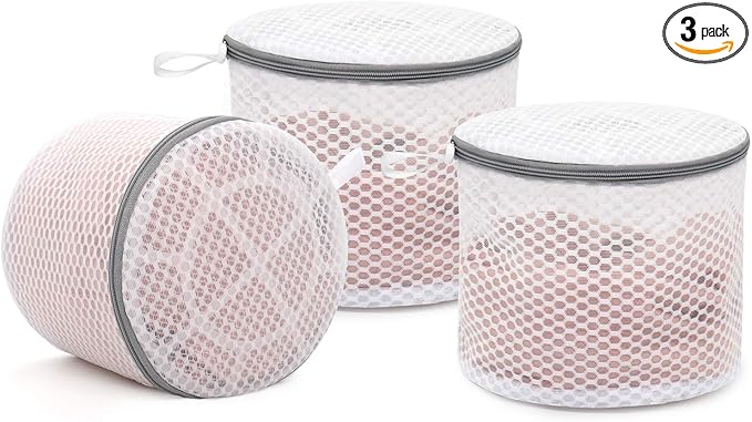Muchfun 3Pcs Bra Wash Bags, Honeycomb Mesh Laundry Bags by Muchfun