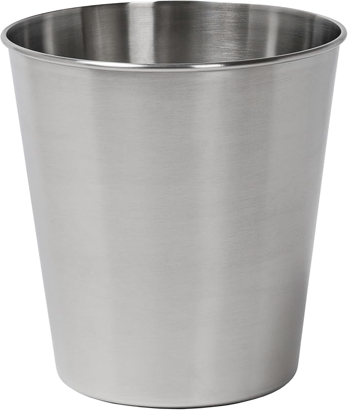 happimess HPM1113C Nolan Modern Classic Smooth Steel 2-Gallon Wastebasket by Happimess