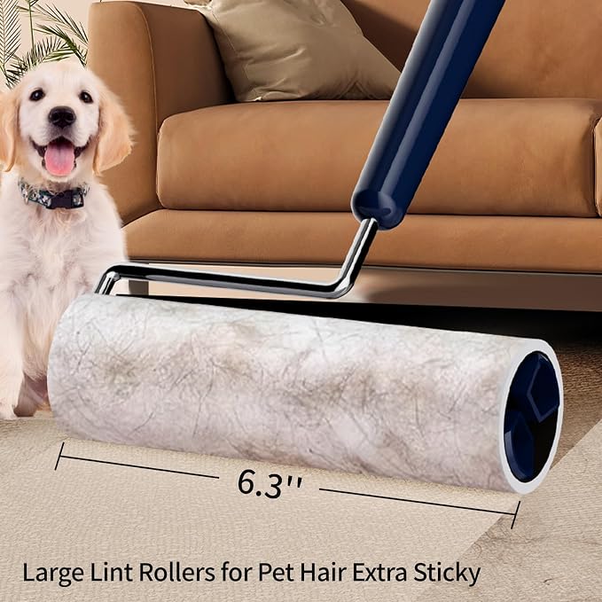 Lint Roller for Pet Hair Extra Sticky, 6.3'' Lint Remover - Image 3