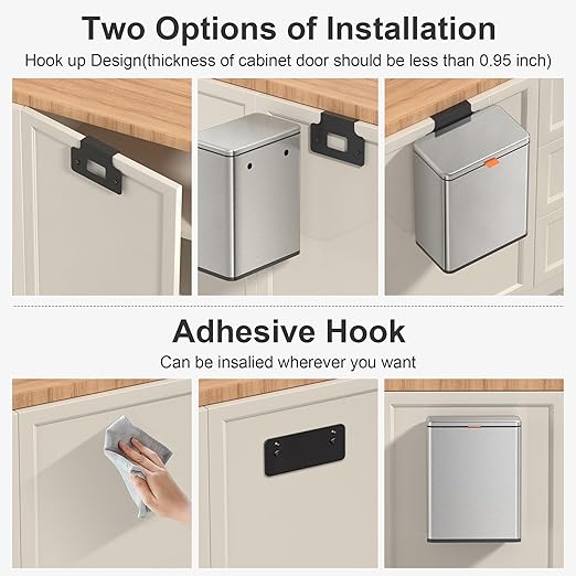 Mbillion Kitchen Compost Bin Hanging Trash Can - Image 4