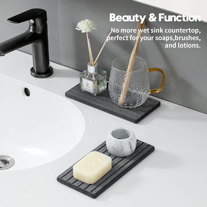 2PCS Diatomite Quick Stone Drying Tray Mat - Image 2