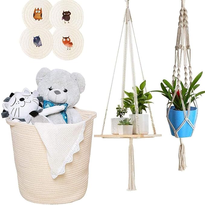 1/4 Inch Natural Cotton Rope, Used - Image 5
