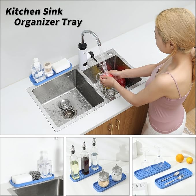 Silicone Kitchen Sink Organizer Tray - Image 3