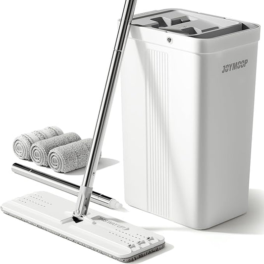 JOYMOOP Mop and Bucket with Wringer Set, Wet Dry Wall Cleaner with Long Handle by JOYMOOP