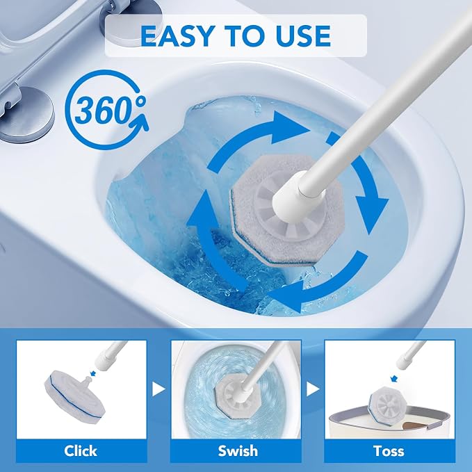 50 Pcs Disposable Toilet Bowl Wand Refills - Image 6