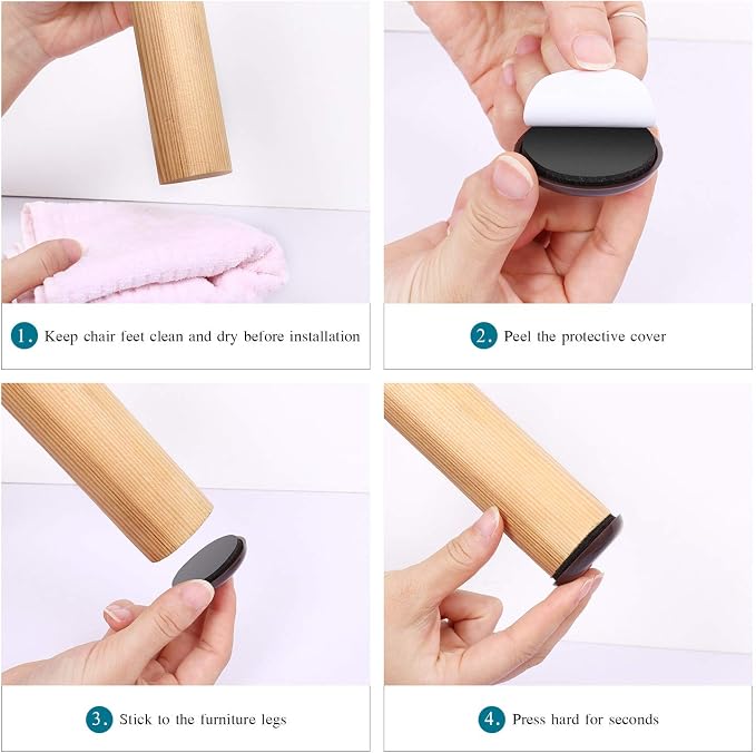 Ezprotekt 16 Pcs Self-Stick Furniture Movers Sliders - Image 6