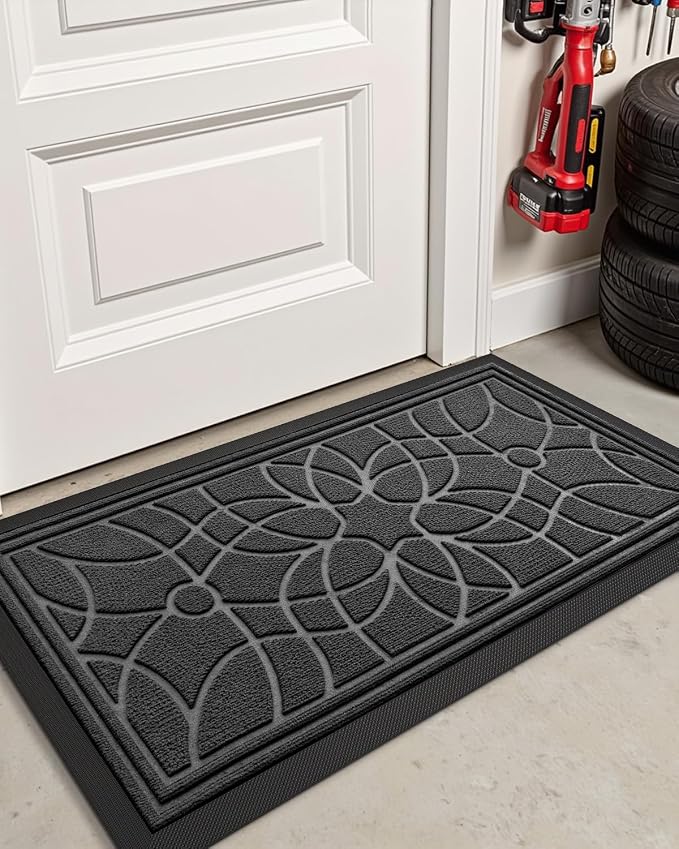 DEXI Front Door Mat Outside Entrance, Heavy Duty Non Slip Low Profile Doormat - Image 8