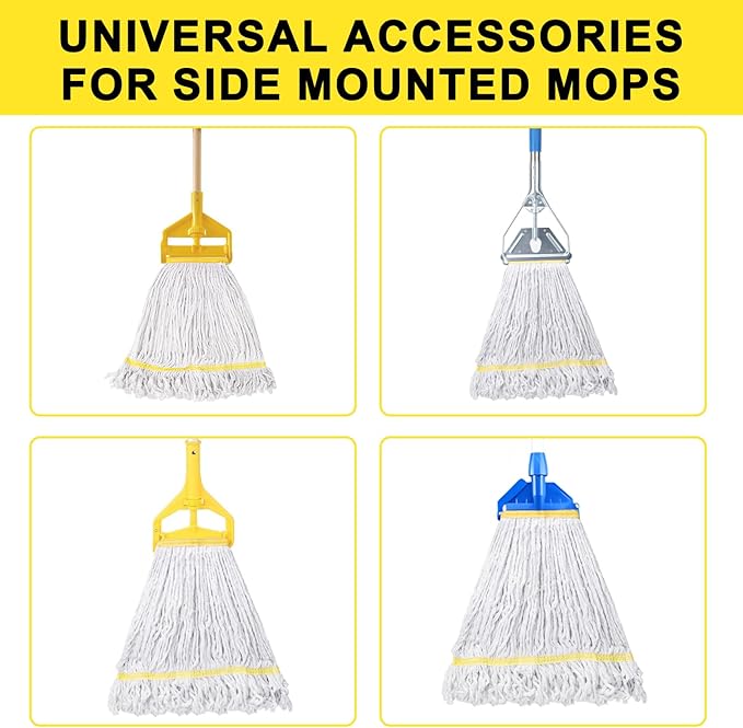 KeFanta 3 Pack Heavy Duty Commercial Mop Head Replacement, Looped End String - Image 3