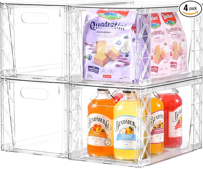Plastic Drawers Storage, Acrylic Storage Bins by Unknown