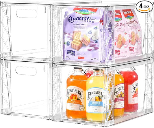Plastic Drawers Storage, Acrylic Storage Bins by Unknown