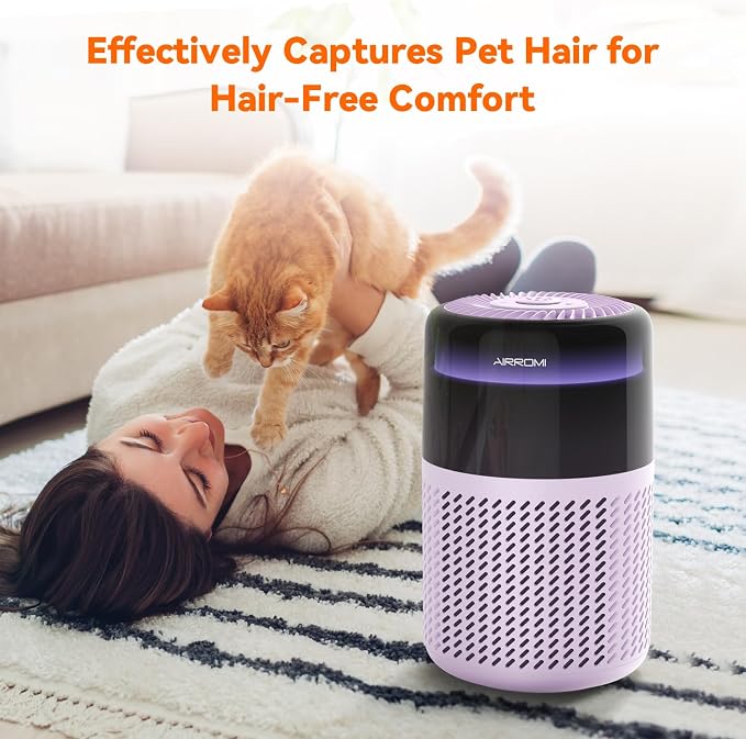 AIRROMI Air Purifier for Bedroom Home, HEPA Filter, Covers Upto 549 Ft² - Image 6