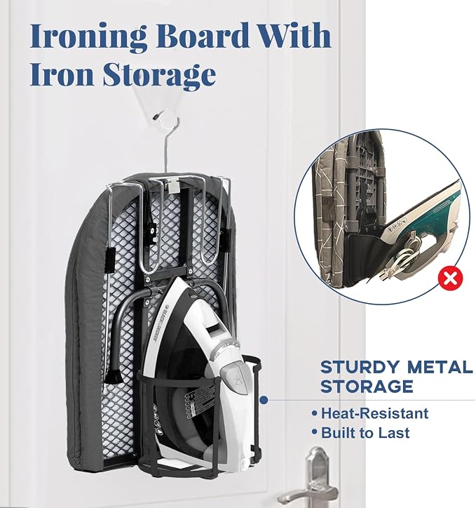 Tabletop Ironing Board with Iron Holder, RAINHOL Small Folding Ironing Board - Image 3