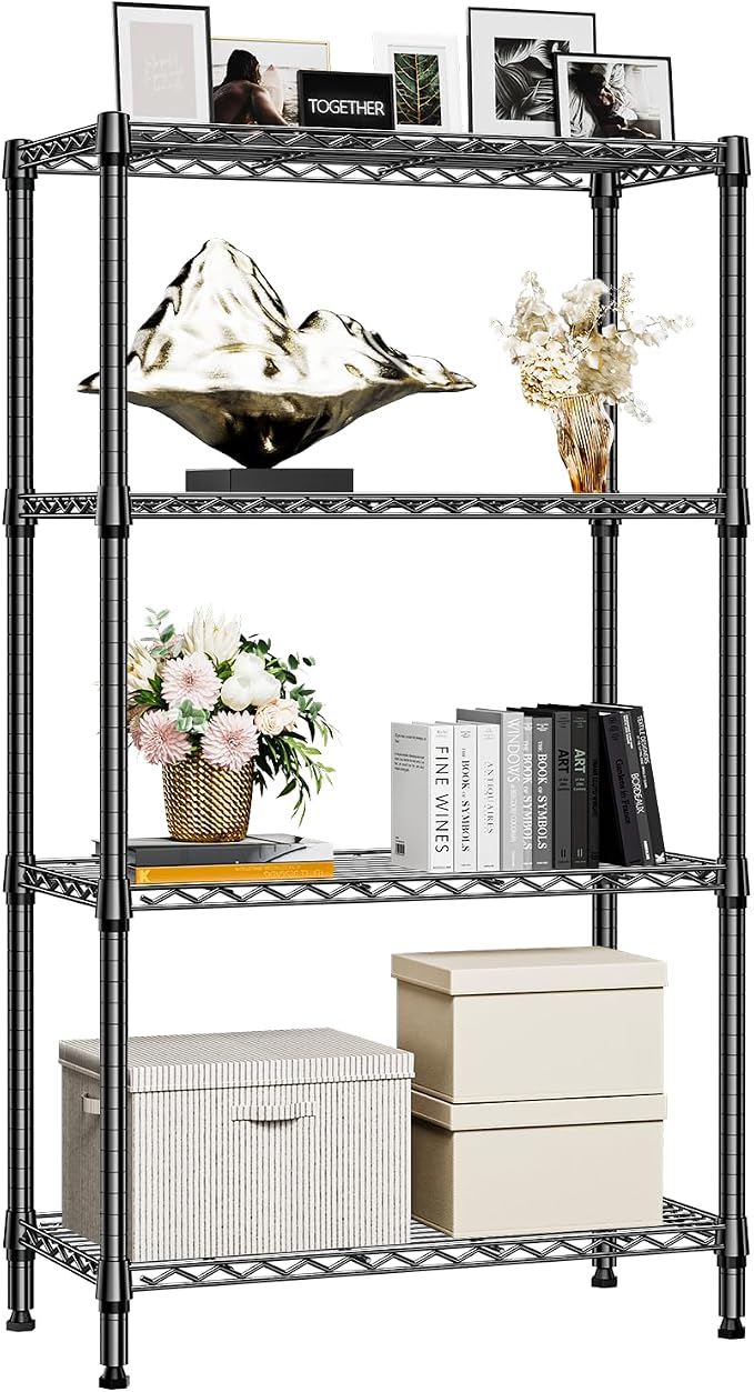 1000 lbs 4 Tier Shelf Metal Storage Shelves Shelving Wire Rack Heavy Duty - Image 8