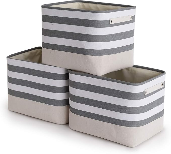 TheWarmHome Extra Large Cube Storage Bins Baskets