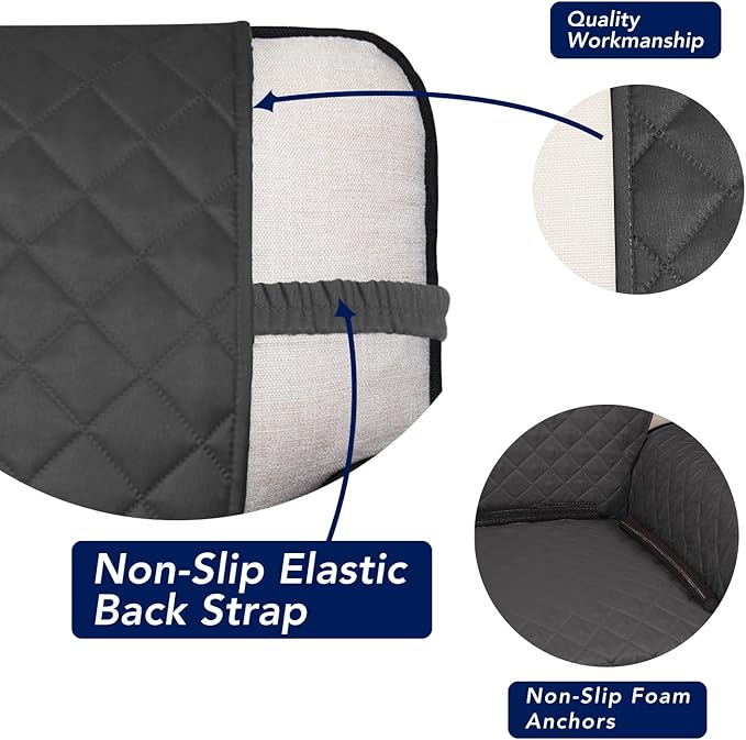PureFit Reversible Quilted Sofa Cover, Water Resistant Slipcover Furniture - Image 3