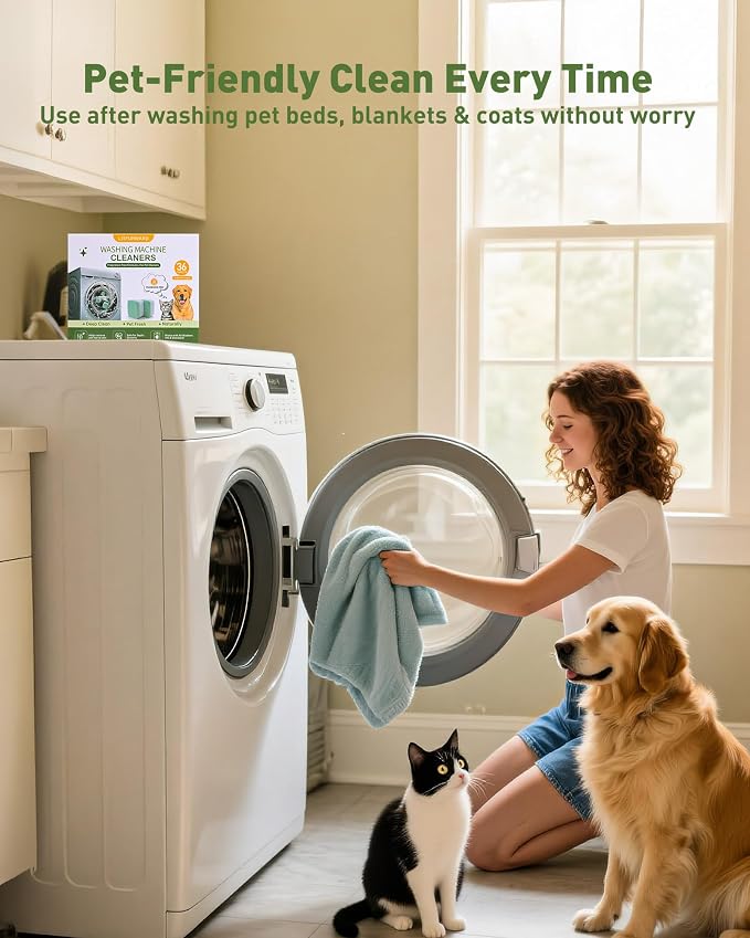 Washing Machine Cleaner Tablets – 36 Count, 18-Month Supply – Pet Hair & Odor - Image 6