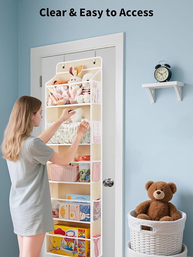 JARLINK 2 Pack Toy Stuffed Animal Storage, Over The Door Organizer W/Clear View - Image 3