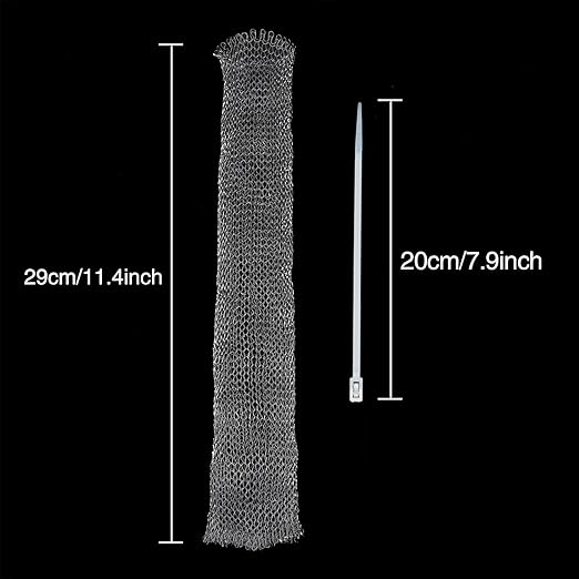 Shappy 20 Pieces Lint Traps Washing Machine Drain Hose Filter Stainless Steel - Image 2