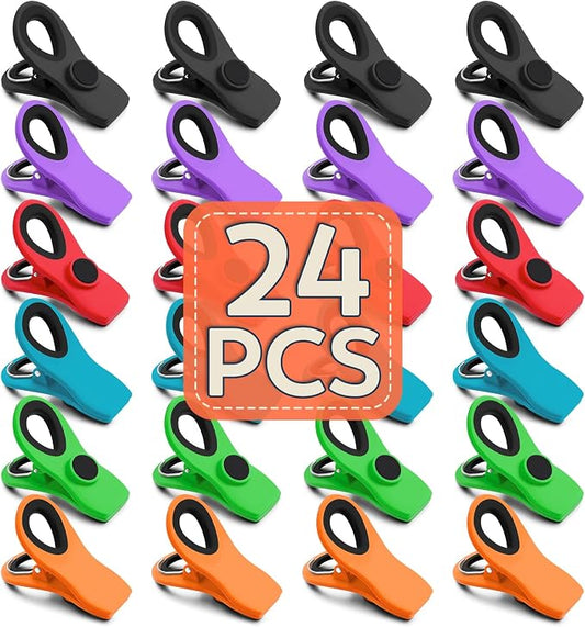 FINDMAG 24 Pack Magnetic Chip Clips by FINDMAG