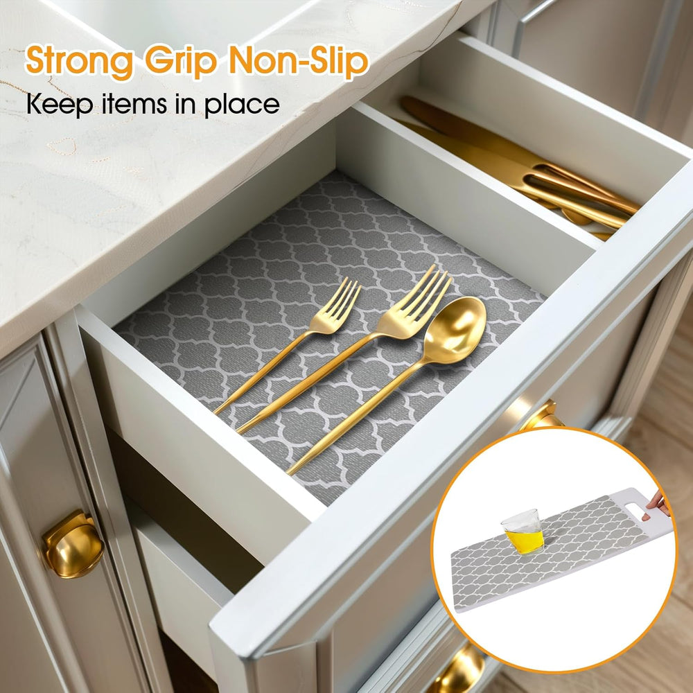 Shelf and Drawer Liner for Kitchen Cabinet Non-Adhesive Non Slip