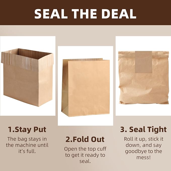 Calvana Super Strong Compactor Bags, Heavy-Duty Kitchen Paper Trash Bags - Image 6