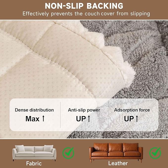 OTOB All Season Couch Cover for Dogs Washable, Non Slip Fuzzy Plush Pet Couch - Image 6