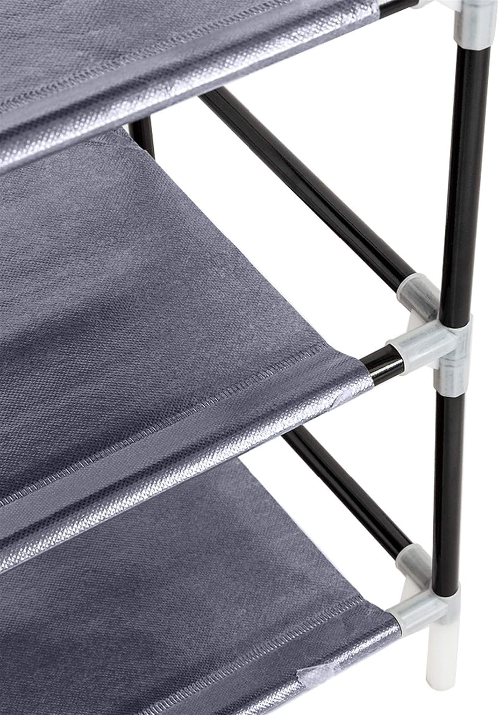 Shoe Rack, 10 Tier Shoe Organizer with Dust Cover, Closet Shelf for up to 45 ...