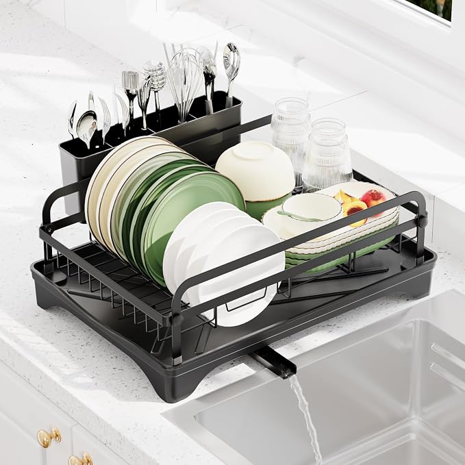 Dish Drying Rack for Kitchen Counter by HOMEBOSILY