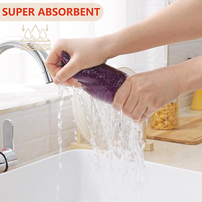 Homaxy 100% Cotton Waffle Weave Kitchen Dish Towels, Ultra Soft Absorbent Quick - Image 3