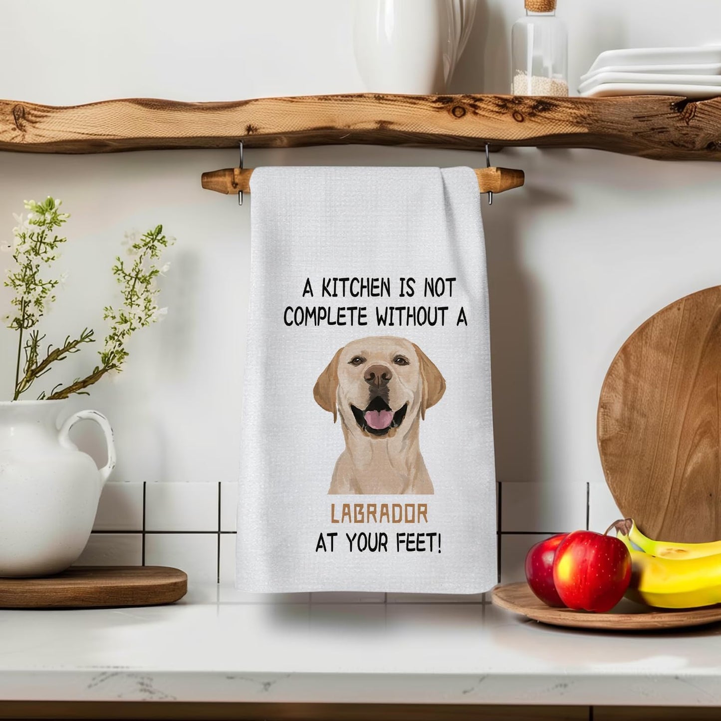 Labrador Retriever Gifts Kitchen Towels, Yellow Labrador Retriever Gifts Hand Towels for Kitchen, Yellow Lab Gift, Dog Kitchens Decor, 16x24 Inches