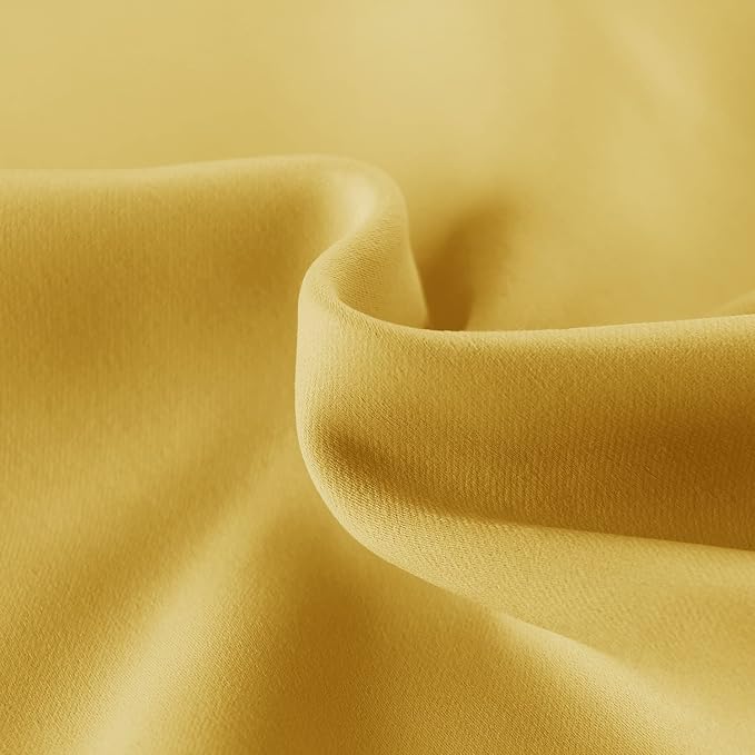 DWCN French Door Curtains – Rod Pocket Thermal Blackout Curtain - Image 4