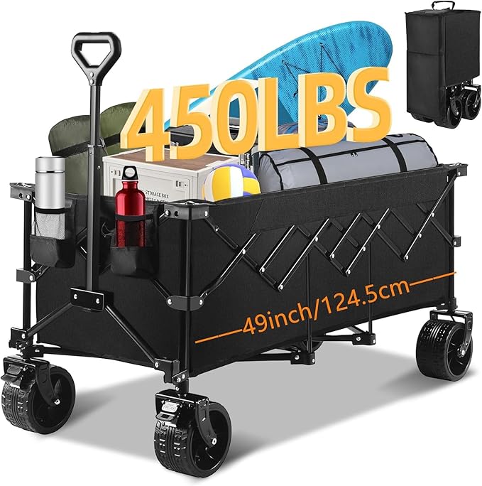 49''L Collapsible Foldable Extended Wagon by Wotemirr