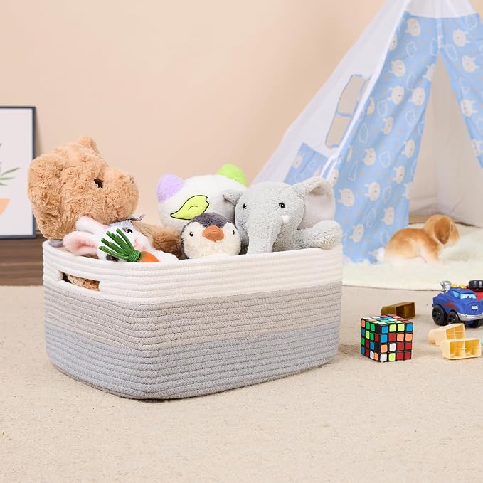 Large Storage Baskets for Shelves, Closet Organizers Bins for Clothes Blanket - Image 5